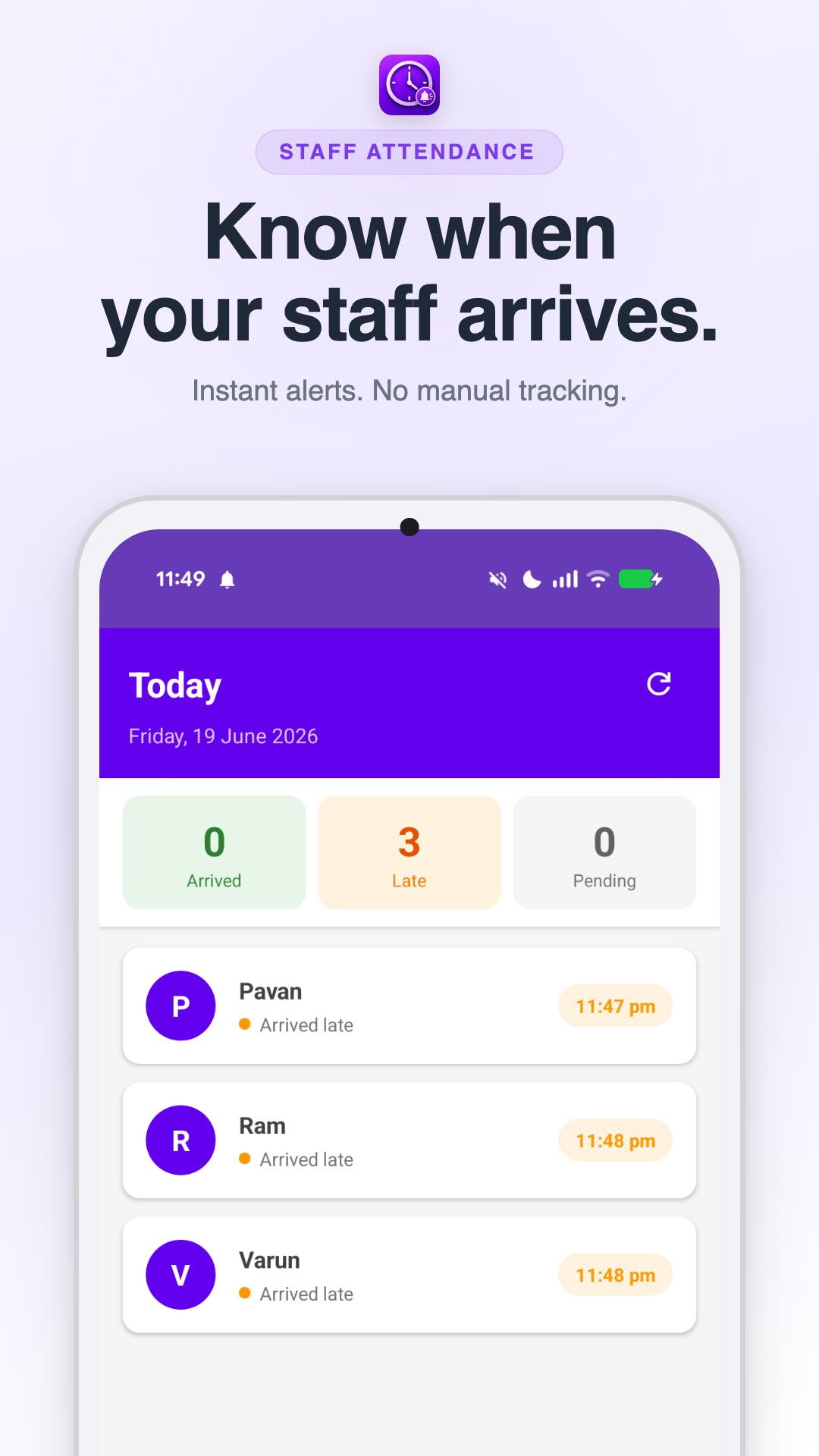StaffAlert App